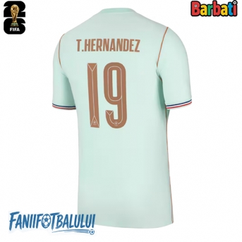 Franța Theo Hernandez #19 Tricou Fotbal Replică Mondial 2026 Barbati Deplasare